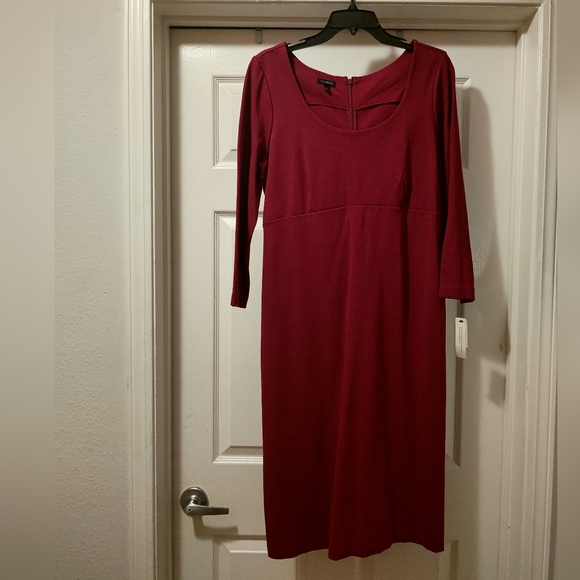 New Talbot Burgundy Dress, Size 12 - Picture 1 of 5